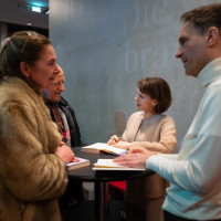 lit.COLOGNE 2025: 19.03.: In der Mitte des Lebens – Barbara Bleisch und Volker Kitz über die Zeit, die uns bleibt. Mod.: Susanne Weingarten, DGS: Marcel Zamojski ©Hieronymus Rönneper