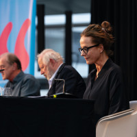 lit.COLOGNE 2025: 22.03.:  „You must know Gatsby.“ Claudia Michelsen, Axel Milberg und Bernhard Robben über F. Scott Fitzgeralds Meisterwerk © Hieronymus Rönneper